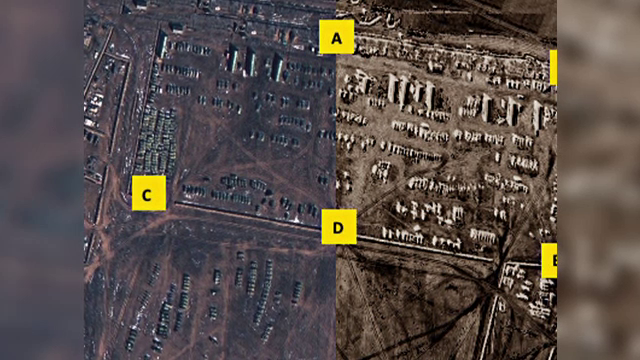 Rușii au golit o bază-cheie din nordul Crimeei. Imaginile surprinse din satelit