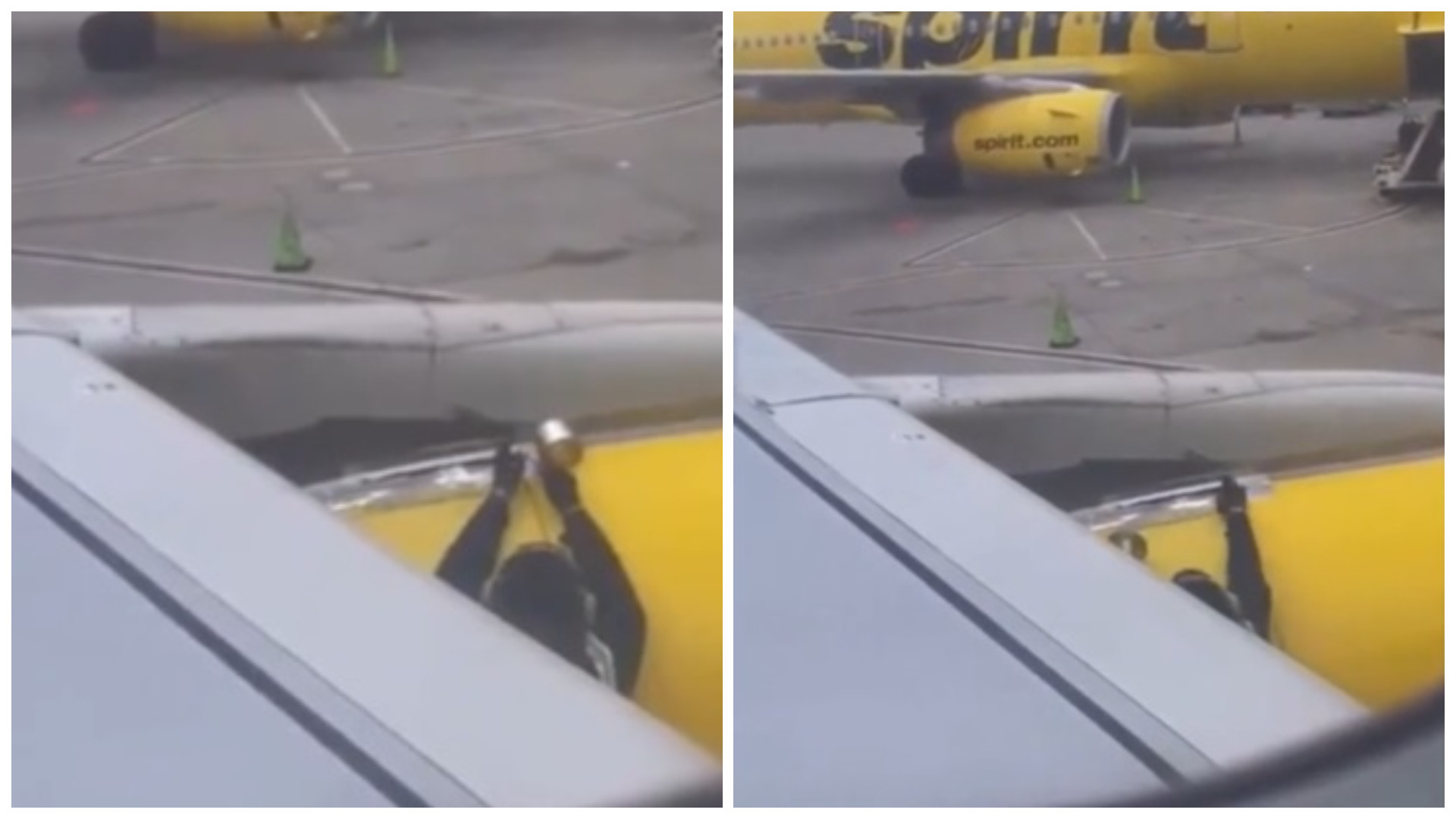 Imaginile care au îngrozit internetul. Avion plin cu pasageri, lipit cu bandă adezivă înainte de decolare | VIDEO