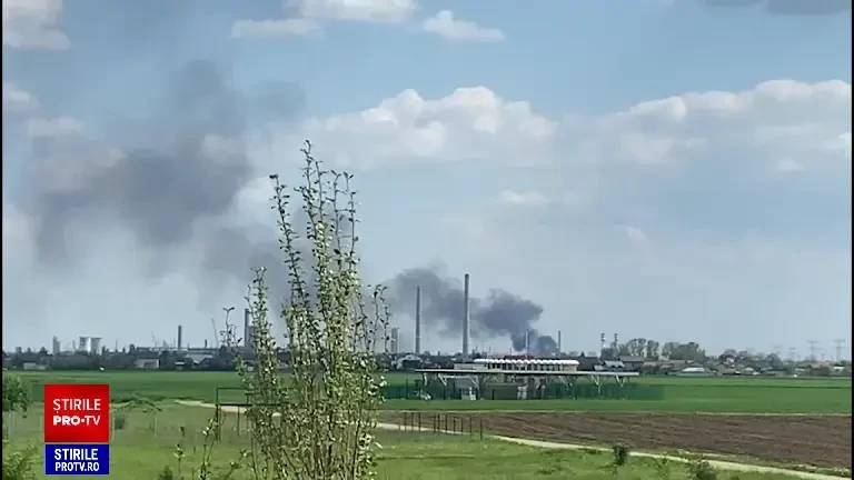 Incident în incinta Rafinăriei Petrobrazi. Trei persoane au suferit arsuri | VIDEO