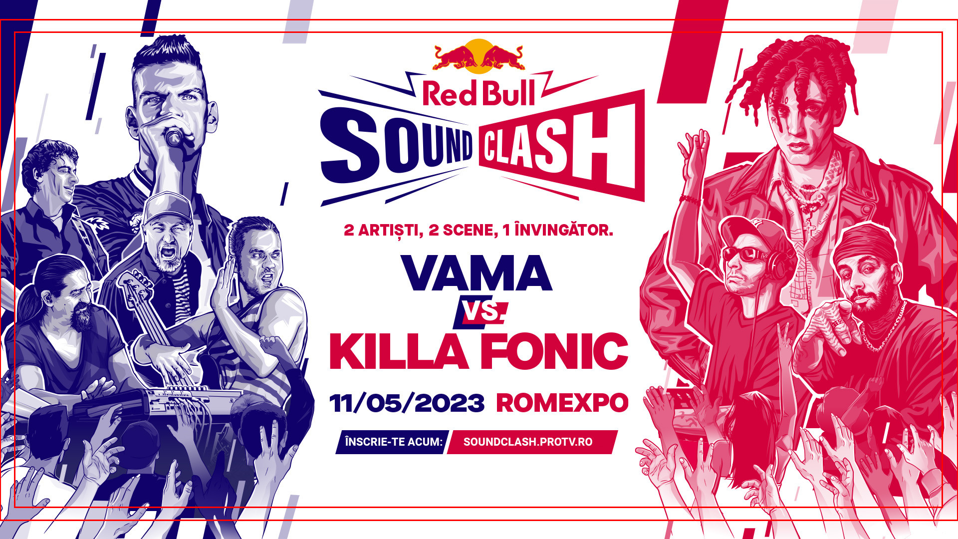 Cine e mai tare, Vama sau Killa Fonic? Câștigă o invitație dublă la cel mai așteptat duel muzical, marca Red Bull Soundclash