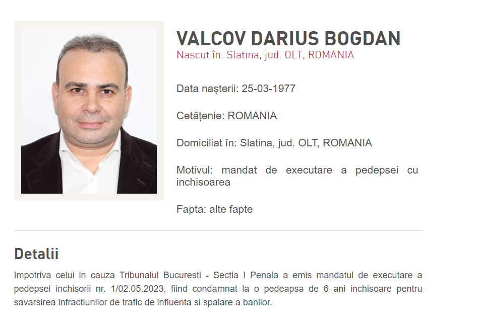 Darius Vâlcov, dat în urmărire internațională după condamnarea la 6 ani de închisoare. Unde s-ar afla fostul ministru