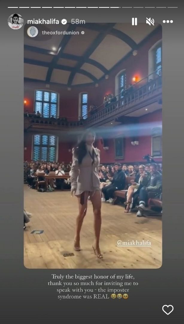 Mia Khalifa la Oxford
