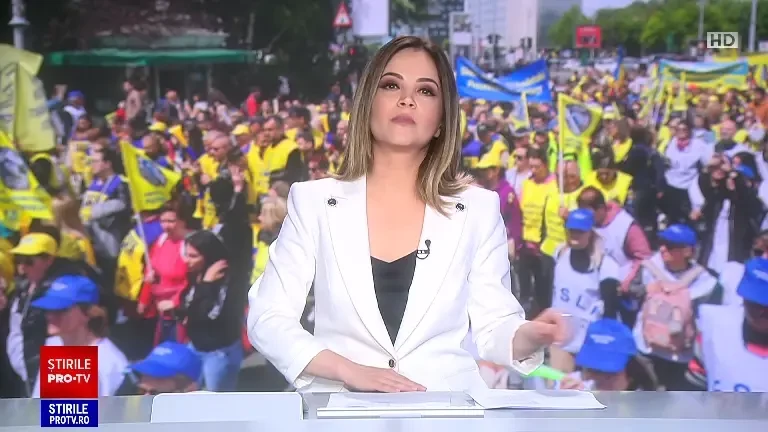 Protest al sindicatelor din educație. Oamenii cer salarii mai mari care să țină pasul cu inflația