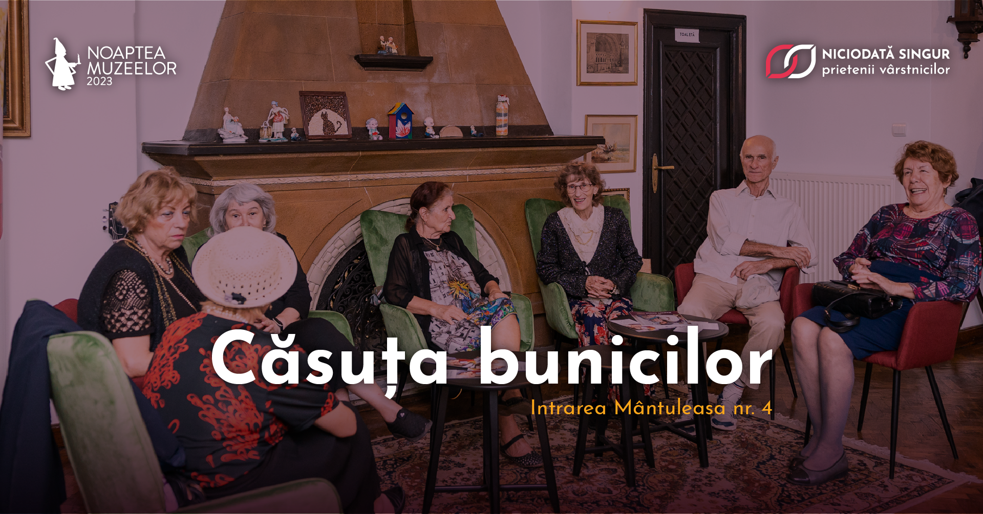 Noaptea Muzeelor 2023: Vârstnicii din București au un spațiu doar al lor, oferit de Asociația Niciodată Singur