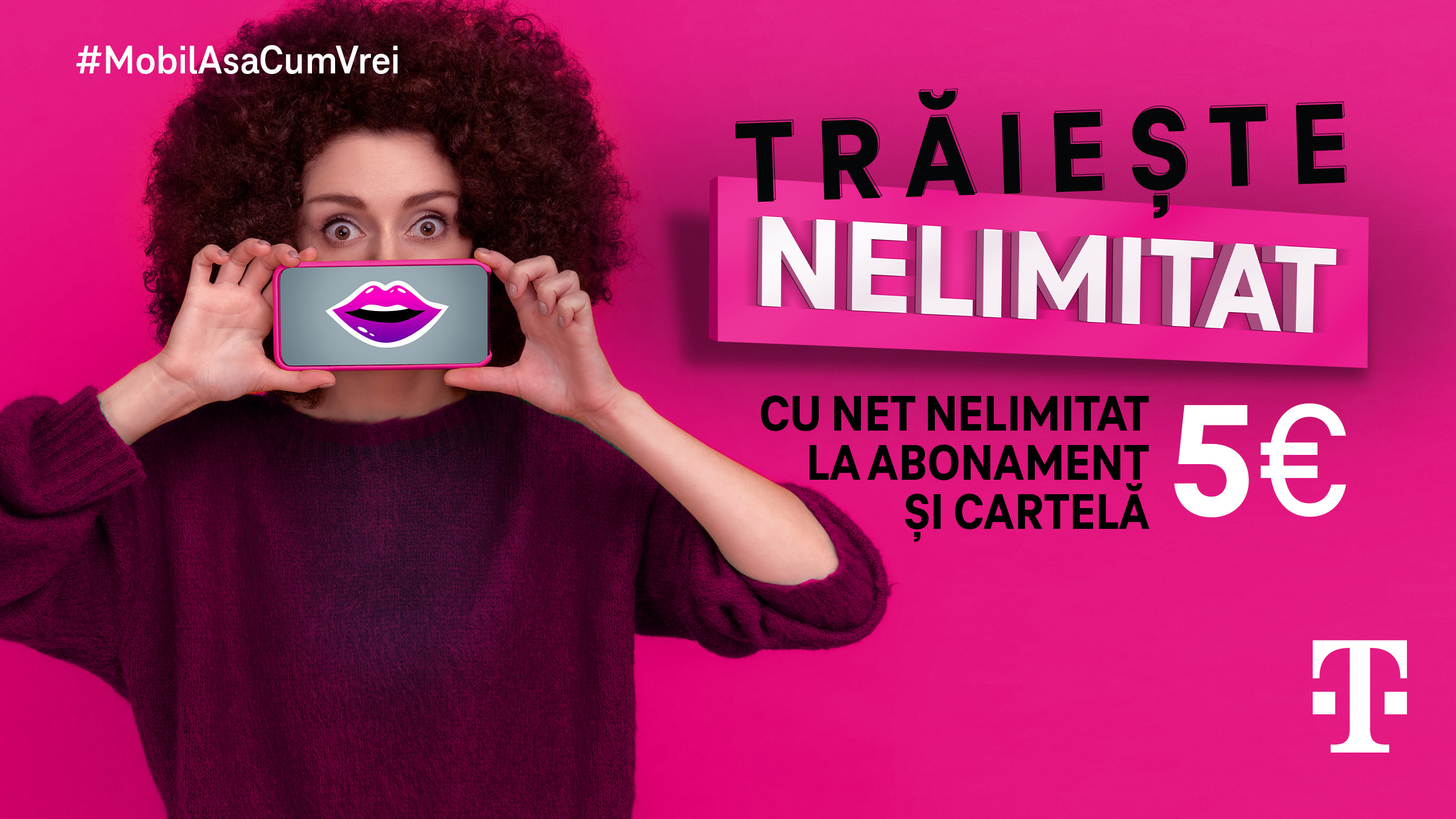 (P) Telekom Mobile lansează campania „Trăiește Nelimitat cu Nelimitat”