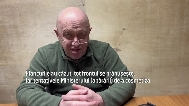 Prigojin, despre retragerea unor trupe ruse din Bahmut: „Flancurile au căzut, tot frontul se prăbușește”