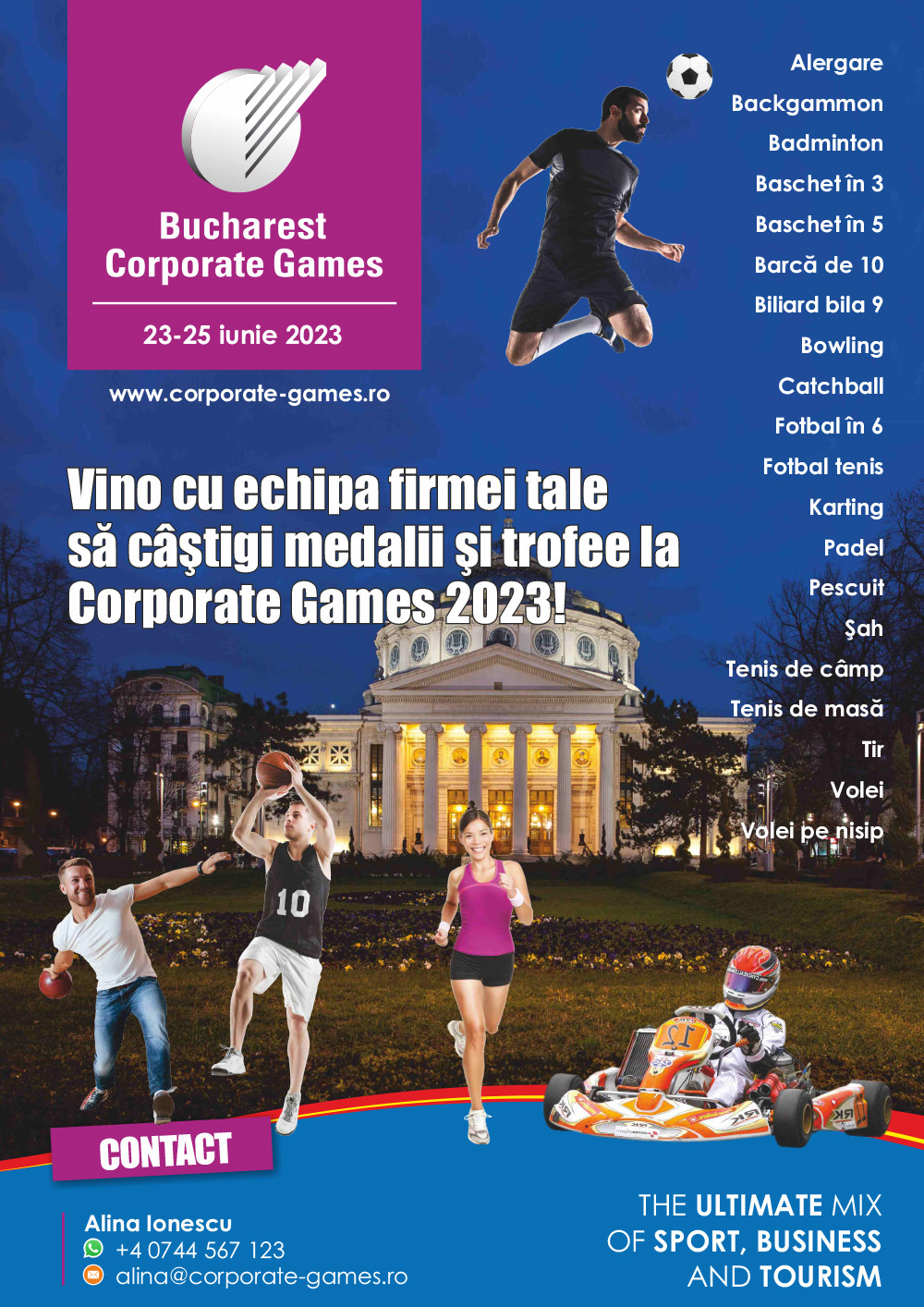 (P) Olimpiada corporatiștilor începe la București, pe 23 iunie