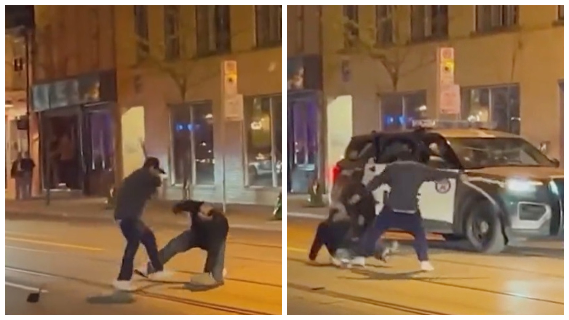 Un bărbat a fost bătut cu un șarpe în timpul unei altercații pe o stradă din Toronto | VIDEO