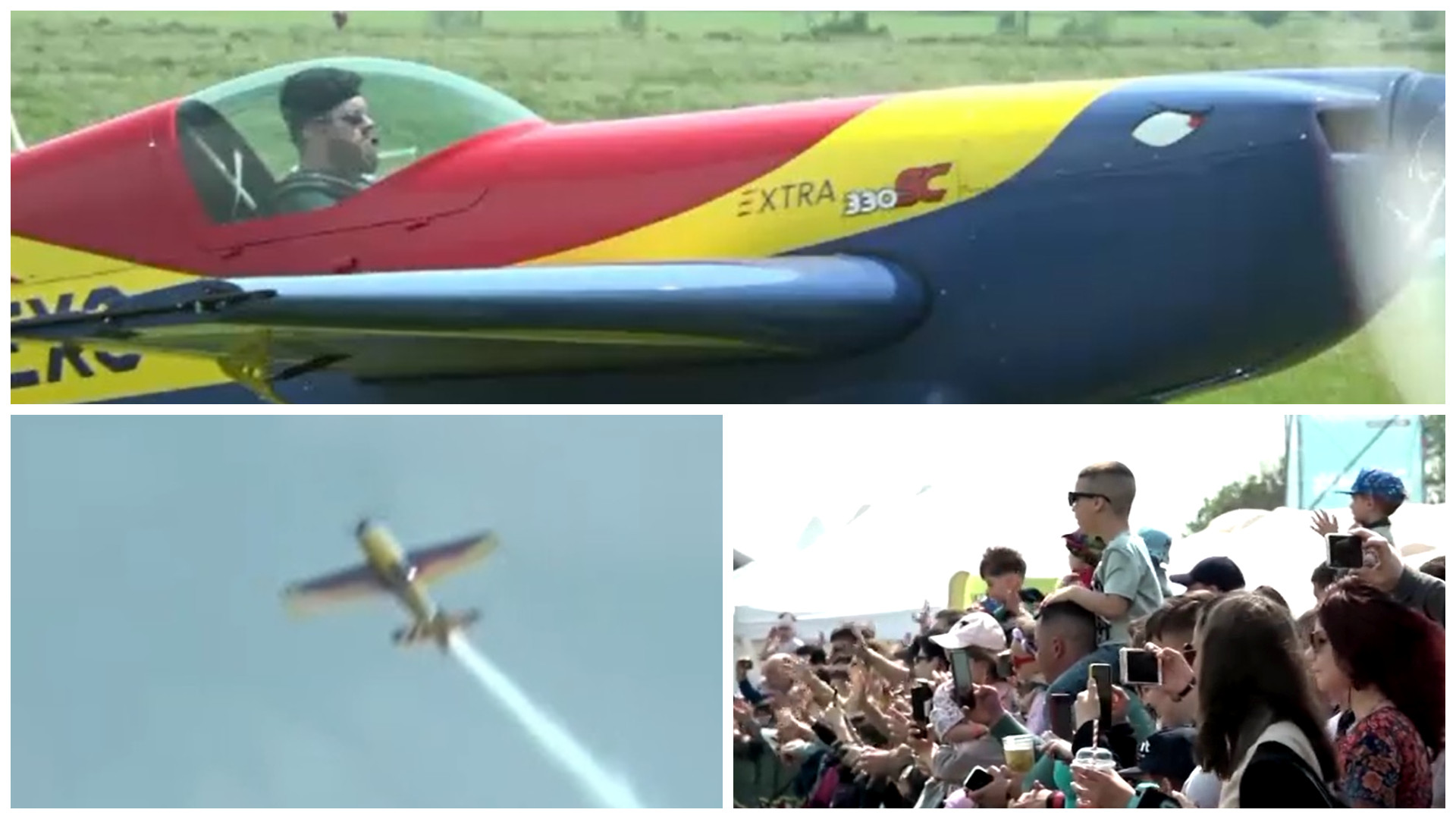 Hangariada, singurul festival de artă, muzică şi zbor din România, are loc la Iaşi. Cum s-au văzut acrobațiile de pe cer