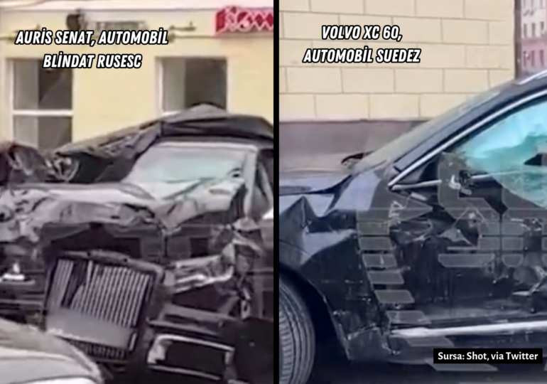 Mașina Patriarhului Kiril, accident violent la Moscova. Cealaltă mașină a ieșit mult mai bine din impact