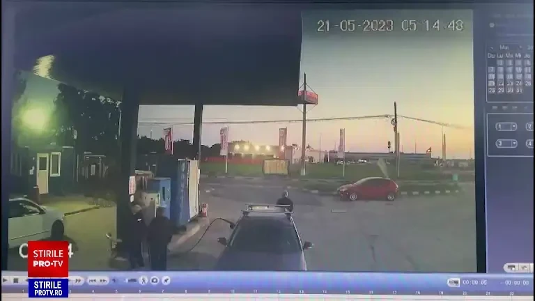 Momentul în care o mașină explodează într-o stație de încărcare cu gaz din apropierea Bucureștiului. Un om a murit | VIDEO