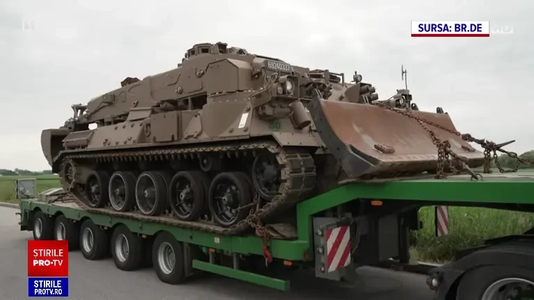 Noi detalii despre cazul românului prins cu un tanc pe o autostradă din Germania. Ce au descoperit polițiștii în acte