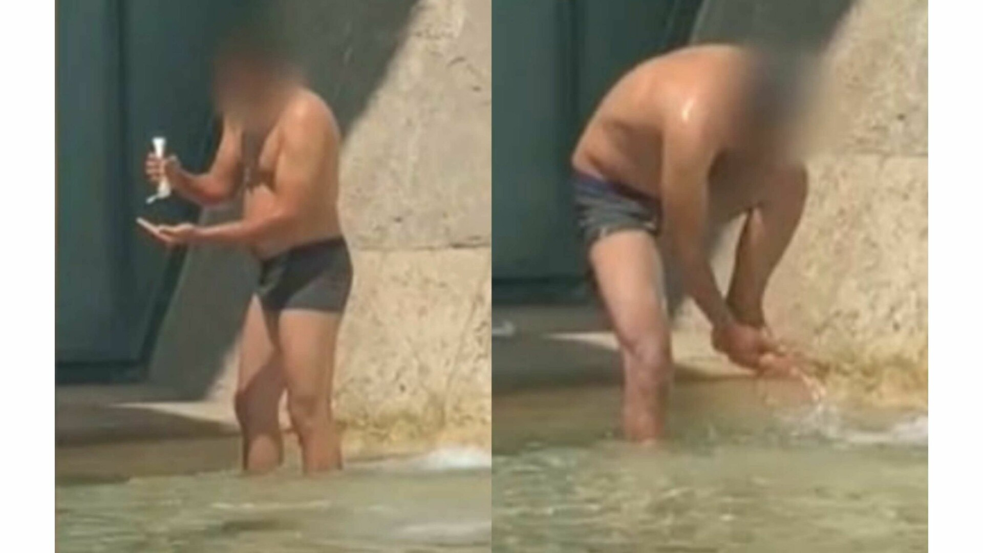 Scene neobișnuite într-un aeroport din Italia. Un pasager a făcut duș sub fântâna arteziană de la Terminalul Plecări. VIDEO