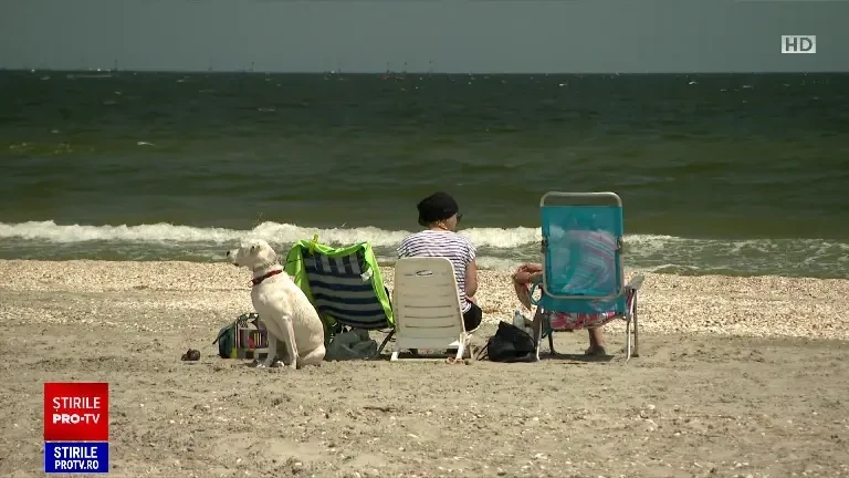 Plajele de la Vadu și Corbu, „invadate” de turiști. Peste 10.000 de oameni au ajuns cu rulota pe litoral