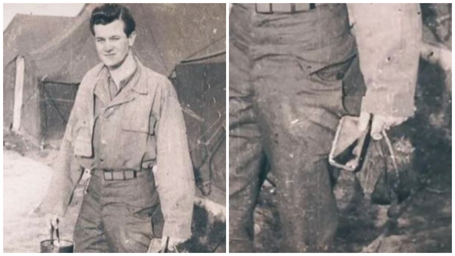 "Dovada călătoriei în timp" într-o fotografie uitată. Soldat "surprins cu un iPhone" în Al Doilea Război Mondial | FOTO