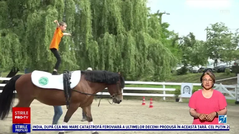 Concurs de echitație în Alba. Sute de copii, dornici să își arate măiestria în șa