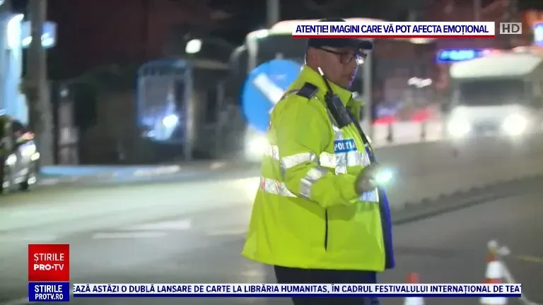 Un șofer a lovit mortal un bărbat în Jilava, apoi a fugit de la locul accidentului. Hainele victimei, prinse de mașină