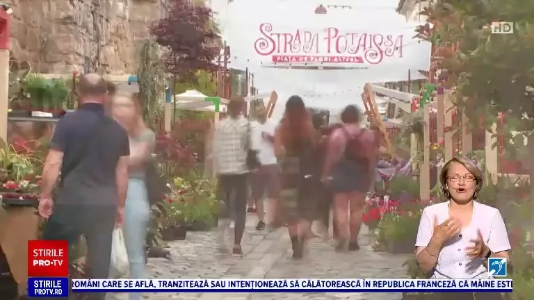 O stradă a florilor din Cluj-Napoca a adus vizitatori și din străinătate. Care sunt prețurile