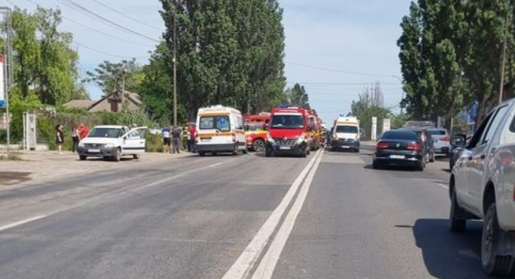 Accident în Galați, pe DN 25. Șapte persoane au fost rănite, iar traficul este afectat