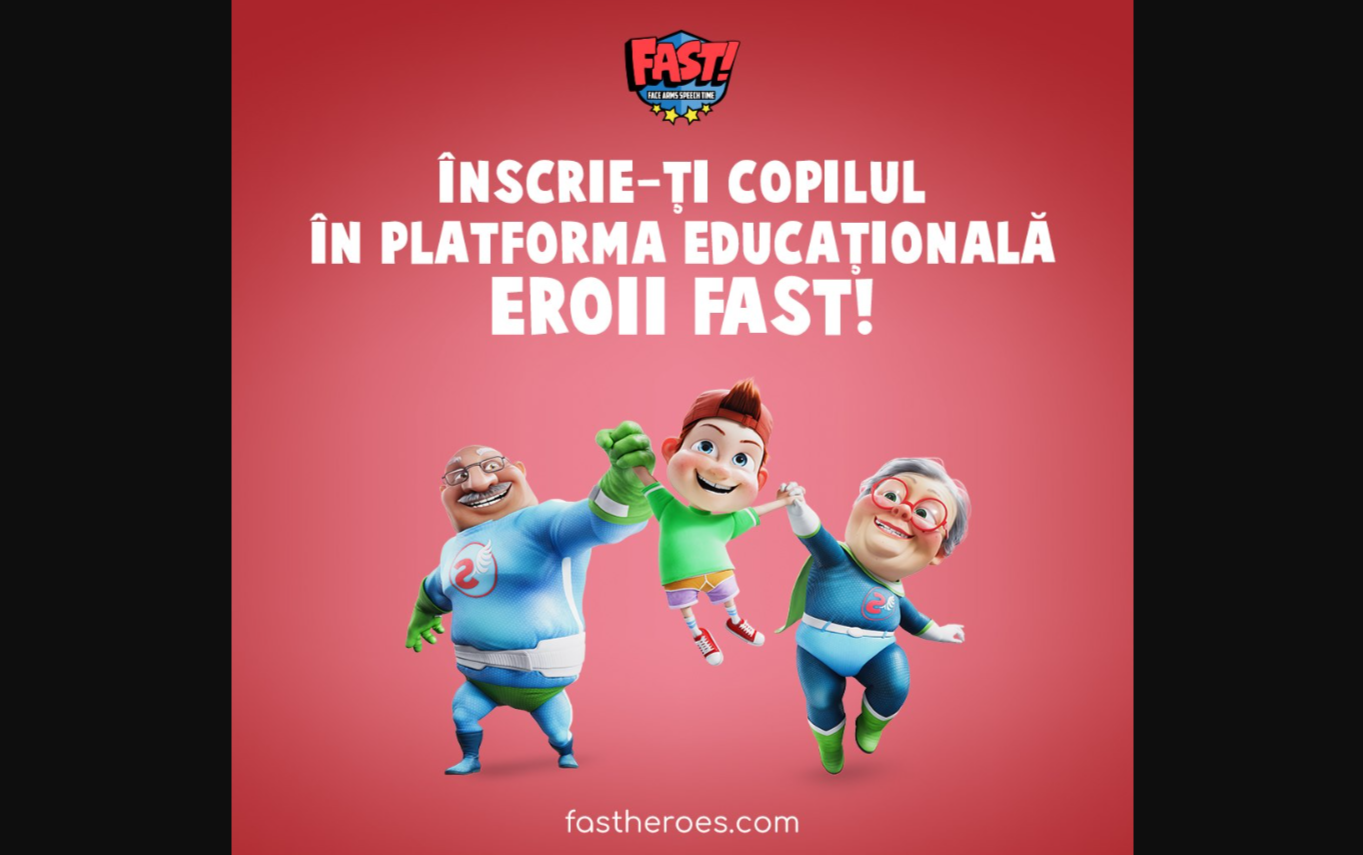 ”Eroii FAST”, campanie de informare privind simptomele AVC. Tibi, eroul care salvează vieți dacă sună la 112 ”la timp”
