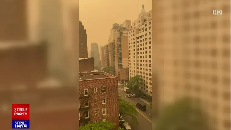 Nori imenși de fum provocați de incendiile din Canada au ajuns în New York. Risc „extrem de ridicat” pentru oameni