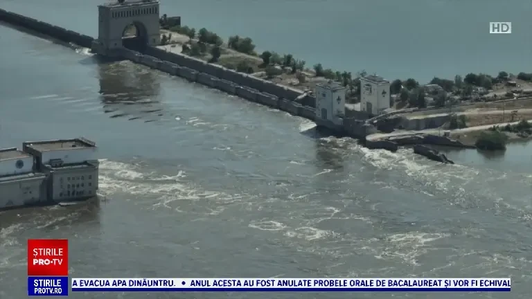 Primele ajutoare trimise de UE au ajuns în regiunile inundate din Ucraina. Putin, anunț neașteptat