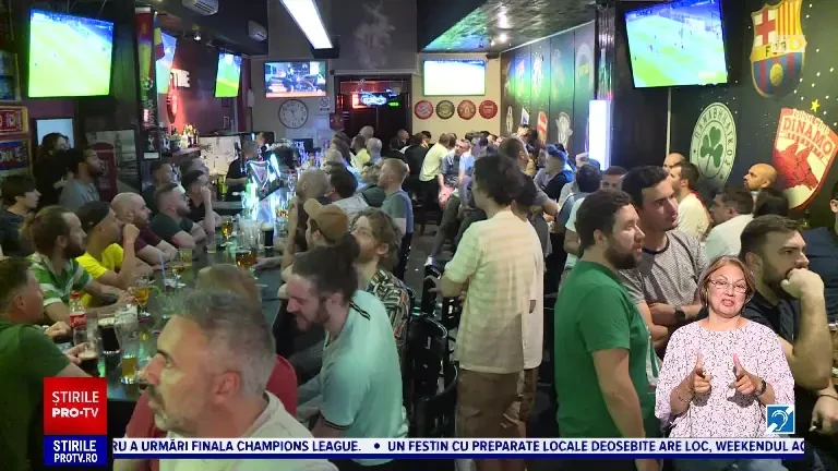 Grupurile de microbiști au umplut terasele din Centrul Istoric la finala Champions League, Manchester City - Inter Milano