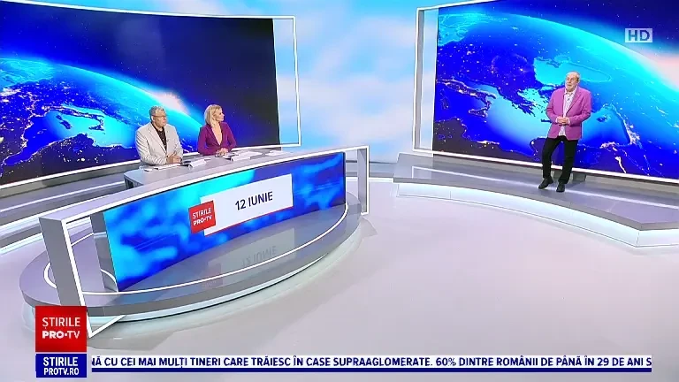 Vremea azi, 12 iunie. Temperaturile scad și vor fi ploi și vijelii în mai multe zone ale țării