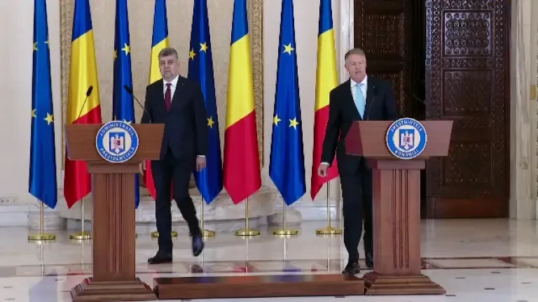 Klaus Iohannis l-a desemnat pe președintele PSD în funcția de premier. Marcel Ciolacu i-a urat ”La mulți ani!”