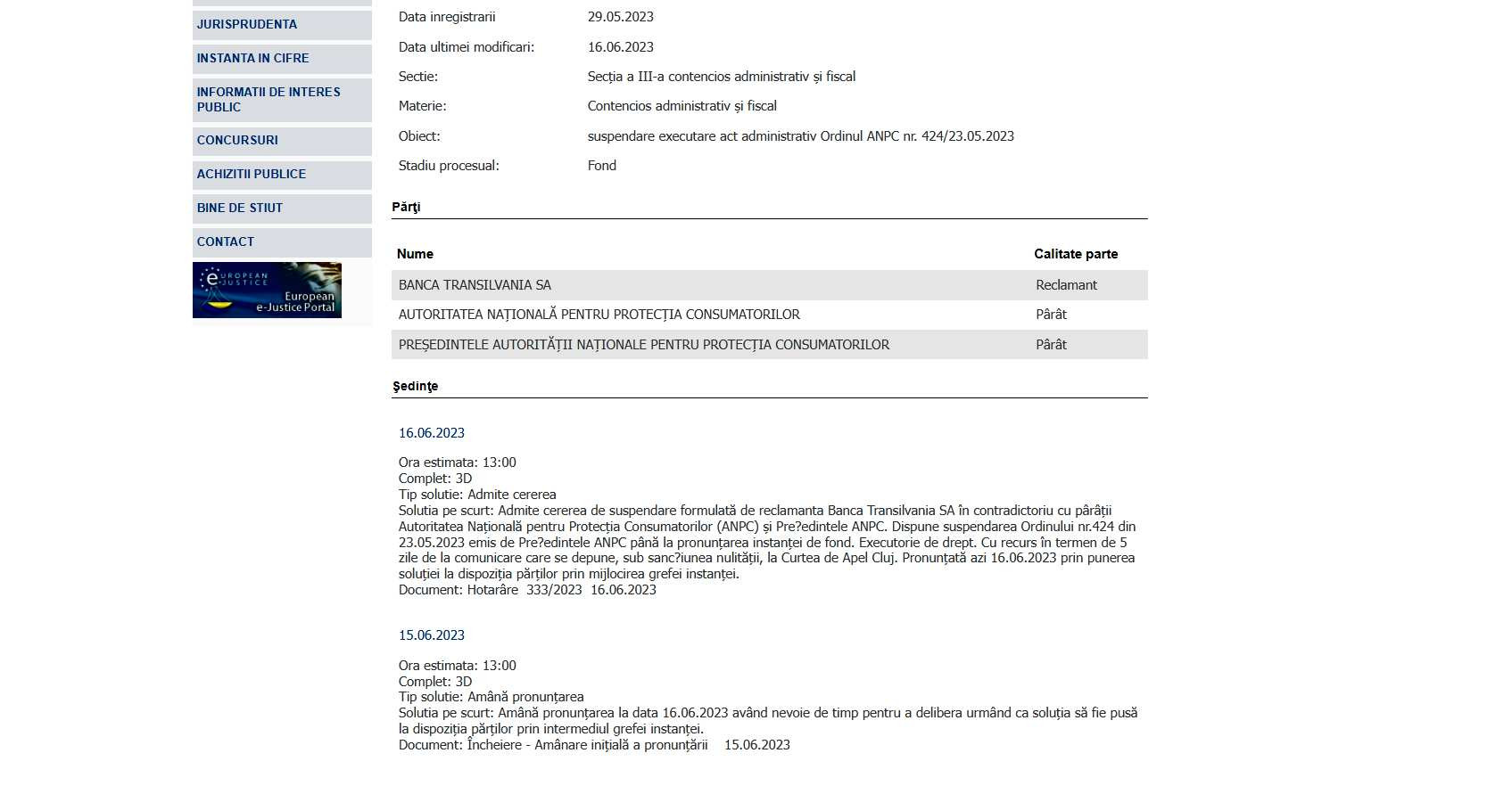 Prima victorie a bancherilor în fața ANPC. Curtea de Apel Cluj a suspendat ordinul care impunea recalcularea dobânzilor