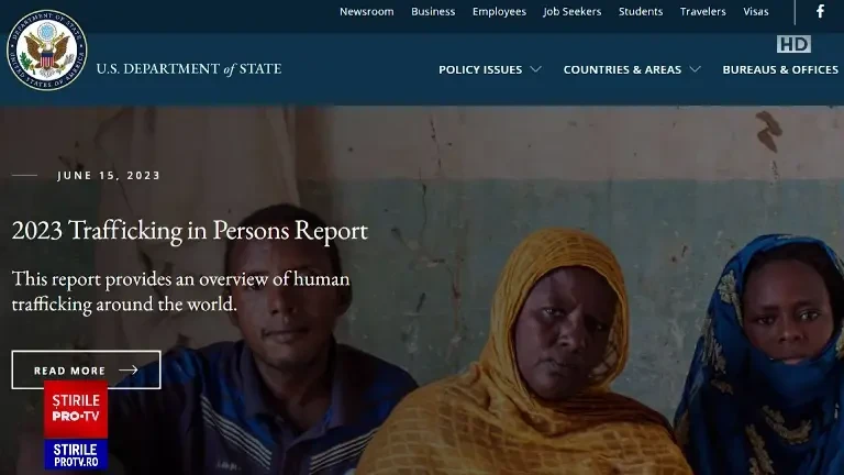 Departamentul de Stat critică România din cauza traficului de persoane. Justiția a scăpat numeroși proxeneți