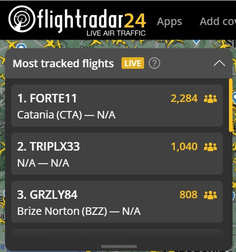 Ce tip de avion este FORTE11, care patrulează astăzi deasupra României și a Mării Negre
