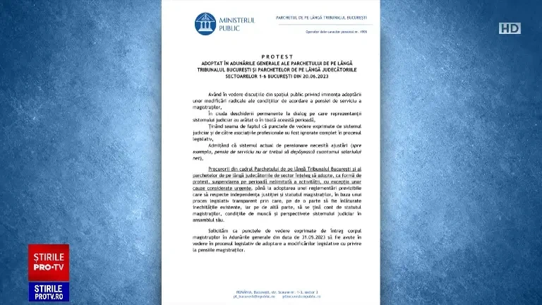 Ce presupune legea care va schimba pensia de serviciu a magistraților. Procurorii și-au suspendat activitatea