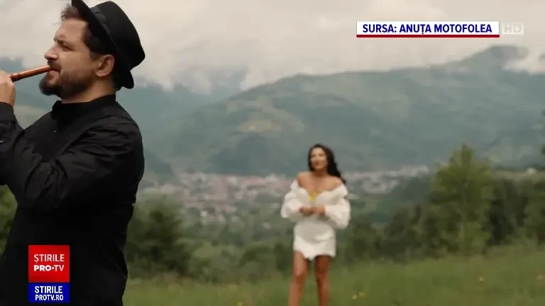 O cântăreață de muzică populară a filmat un videoclip printre narcise sălbatice, dar gestul ei ar putea să o coste mult