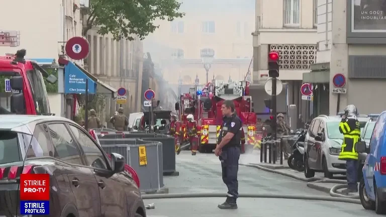 Explozie puternică de gaze în Paris. Bilanţul victimelor creşte la cel puţin 16 răniţi, şapte în stare gravă