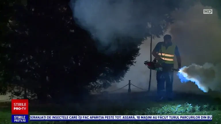 Odată cu temperaturile ridicate a început și sezonul țânțarilor. Autoritățile din București au început dezinsecția