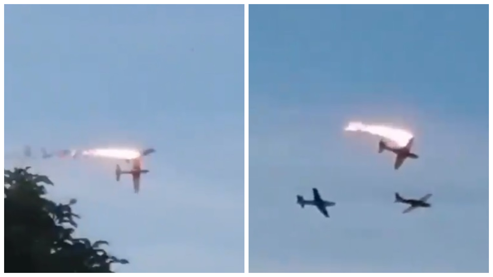 Două avioane ale Forțelor Aeriene Columbiene s-au ciocnit în aer. Unul dintre piloți a murit | VIDEO