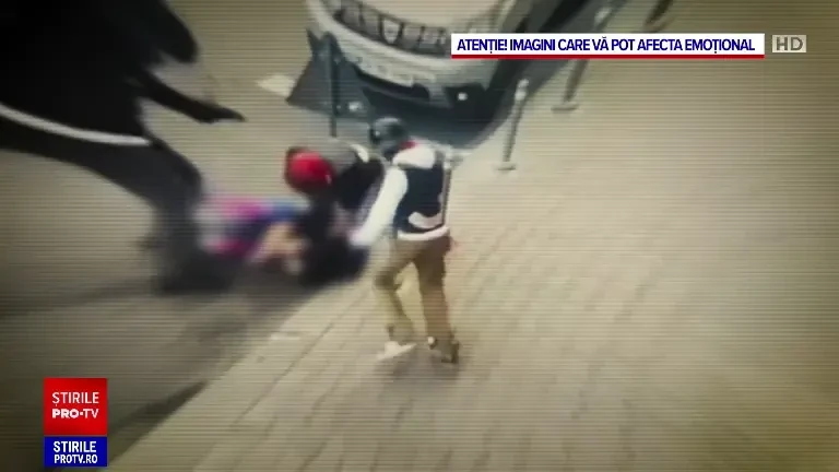 Primele imagini de la răfuiala din București a motocicliștilor Hells Angels. Momentul atacului a fost filma