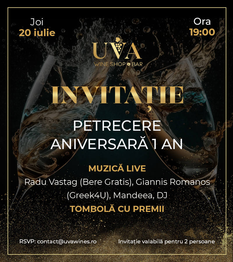 (P) UVA Wine Shop & Bar împlinește un an de experiențe dedicate vinului