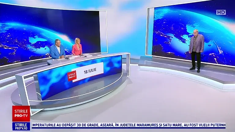 Vremea azi, 18 iulie. Marți avem vreme instabilă, averse abundente, căderi de grindină și vijelii. Temperaturile, în scădere