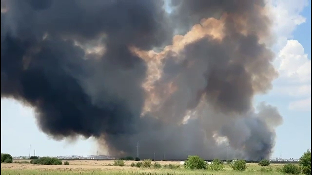 Incendiu uriaș la marginea Bucureștiului. Flăcările s-au apropiat de case, oamenii au făcut atacuri de panică