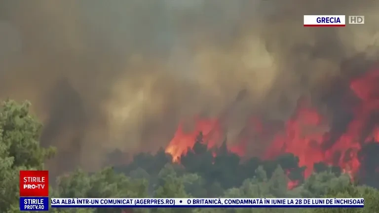 Stare de alertă în Europa din cauza caniculei. Pompierii încă se luptă cu incendiile din Grecia. „Sufăr enorm, simt că ard”