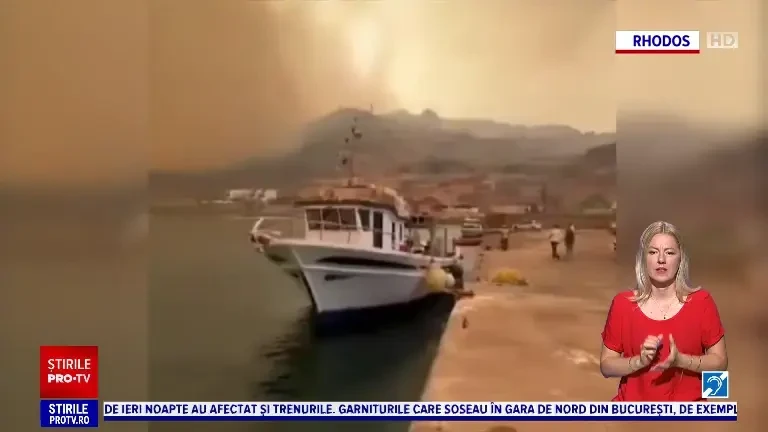 Imagini apocaliptice într-o stațiune turistică frecventată de români. Oameni cu valize în brațe, surprinși căutând refugiu