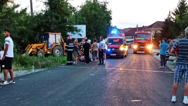 Accident cumplit în Bistrița-Năsăud. Un bebeluș de cinci luni, în stare gravă la spital. Alte două fetițe, rănite