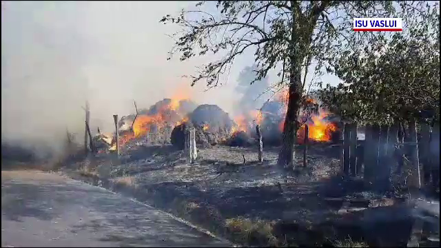 Incendiu uriaș în Vaslui. Pagubele sunt considerabile