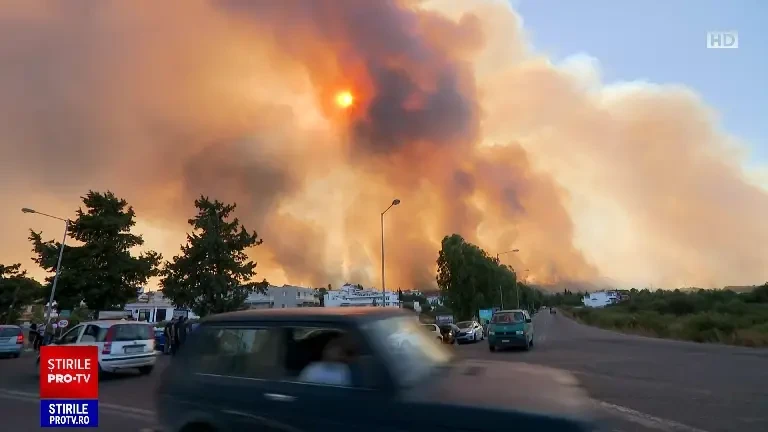 Scene apocaliptice în Grecia mistuită de incendii. ”Înainte de toate, mi-am pierdut viața. Nu mai avem nimic”