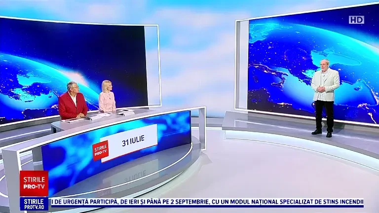 Vremea azi, 31 iulie. Regiunile vizate de ploi torențiale, căderi de grindină și rafale de vânt. Temperaturile, în scădere