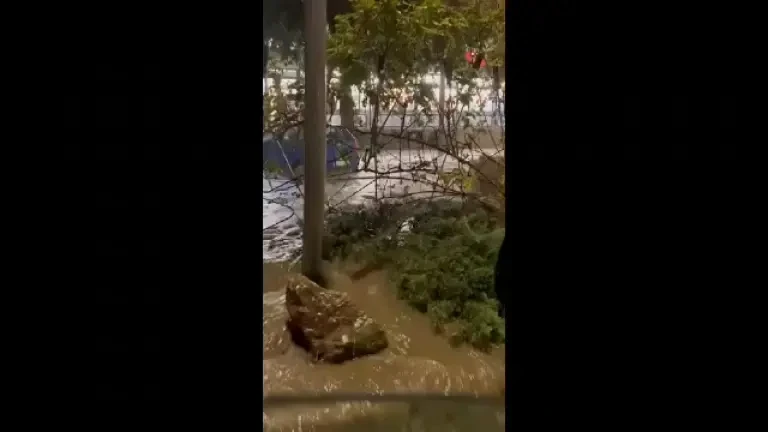 Centrul orașului Tulcea s-a transformat în piscină după o ploaie de jumătate de oră. A fost emis mesaj RO-Alert