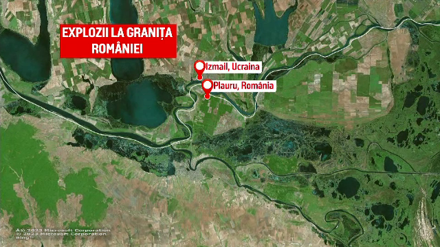 Una dintre dronele rusești care au atacat Izmail ar fi căzut în România. Mai mulți marinari au văzut când a fost doborâtă