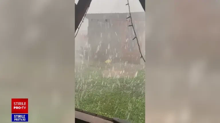 Furtuna violentă în Brăila